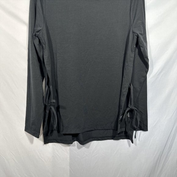 NWT $68 Sweaty Betty [ Small 4-6 ] Long-Sleeve Side-Tie‎ Yoga Top in Black - Picture 8 of 13